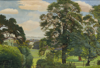 Artist Gilbert Spencer: Trees at Garsington, mid 1920s