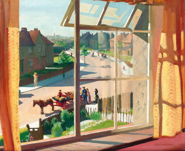 Percy-Shakespeare: View-from-the-artists-bedroom,-mid-1930s
