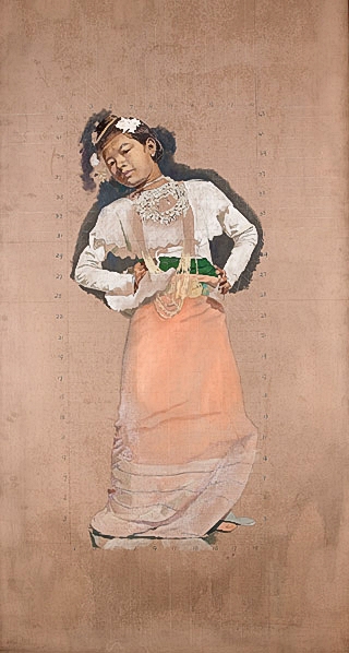 Artist Sir Gerald Festus Kelly: Ma Si Gyaw, pose III, circa 1909